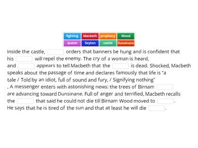 Macbeth Act 5 Scene 5