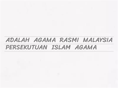 LATIHAN UNIT 2:AGAMA ISLAM DI MALAYSIA