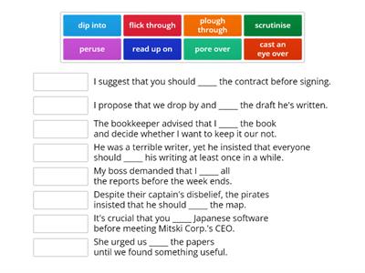 Revision: ways of reading + the subjunctive