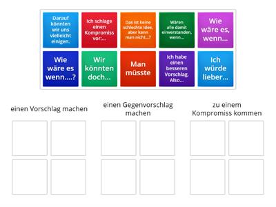  Vorschlag/Gegenvorschlag machen