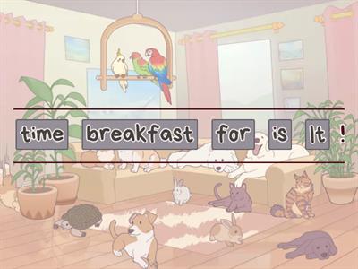 BH2 Unit 2 - lesson 4 - ''The wolf's breakfast'' - order the sentences