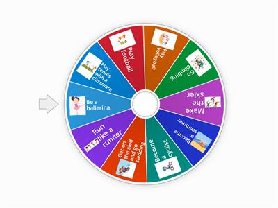 Wheel: Spin the wheel and become an athlete
