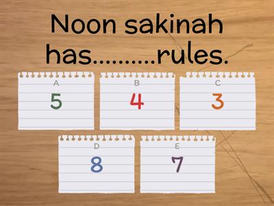 Rules Of Noon Sakinah And Tanween - موارد تعليمية