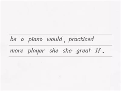 Second Conditional Sentence Order.