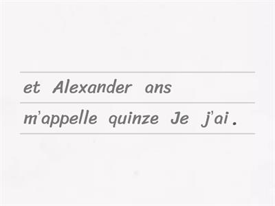 Alexander french writing