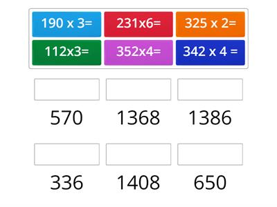 Înmulțirea unui număr de trei cifre la un număr de o cifră