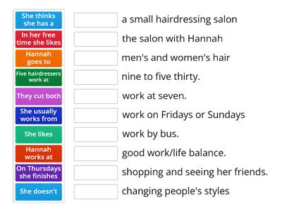 Hairdresser. HWE (4th ed) unit 3 (video)