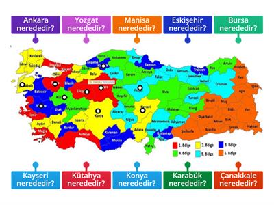 Türkiye Haritası  İle İlgili Sorular