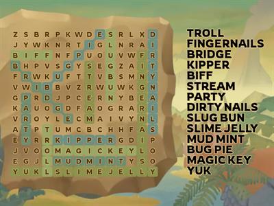 Kipper and the Trolls wordsearch