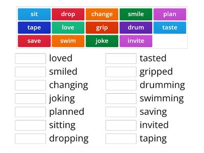 Double consonant add ed - Teaching resources