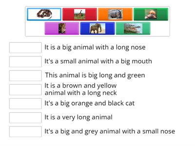 KB 1 Unit 7 Wild animals (Match Up)