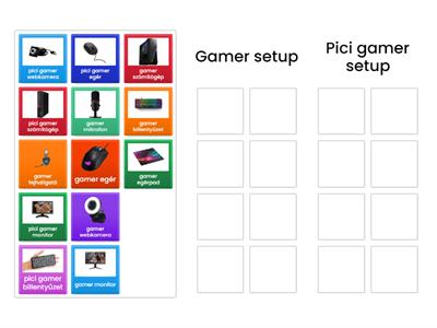 Gamer setup VS Pici gamer setup
