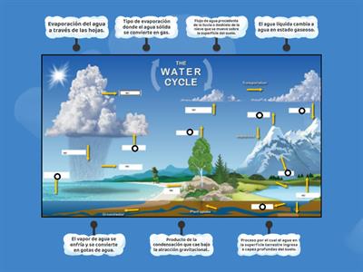 Localización de procesos físicos y mecanicos  en el ciclo hidrológico