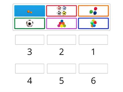 ASOCIAR NÚMERO-CANTIDAD 1-6