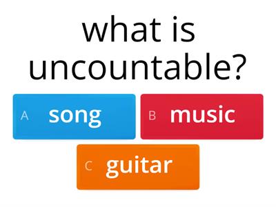 countable/uncountable?