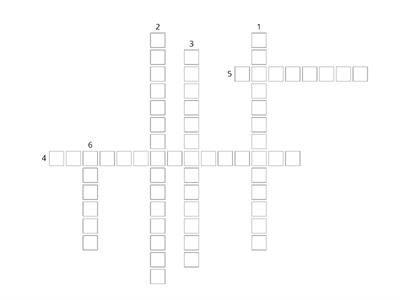 CROSS WORD PUZZLE