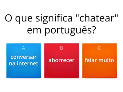 teste de português A2