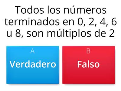 Múltiplos y divisores - Criterios de divisibilidad