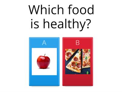  Healthy and unhealthy food