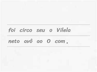  Ordenação de frases