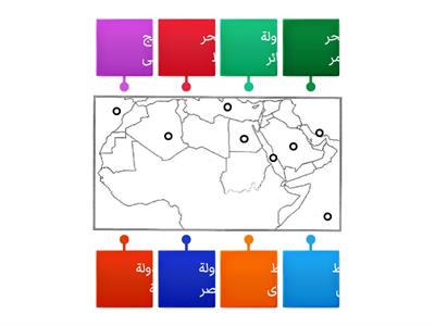 خريطة الوطن العربى