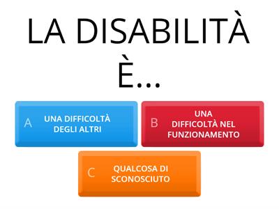 LA DISABILITÀ