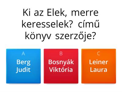 Bosnyák Viktória: Elek, merre keresselek?-kvíz 