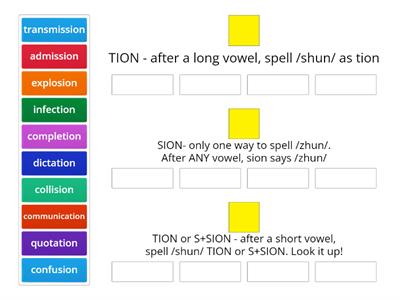  -tion or -sion or -ssion