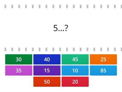 Counting by 5s