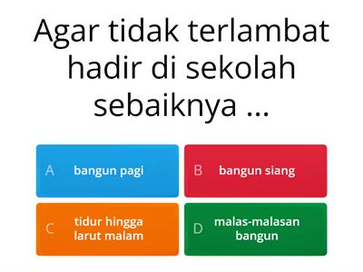  Tata tertib di sekolah