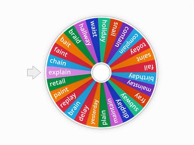 AI AY Bingo Wheel
