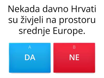 DOLAZAK HRVATA U NOVU DOMOVINU 4. razred