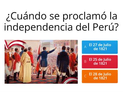 La Proclamación de la Independencia del Perú 