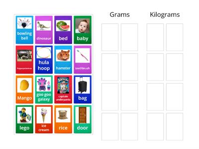 Grams and Kilograms