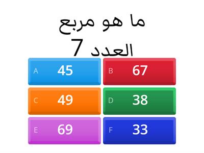 مربع الاعداد