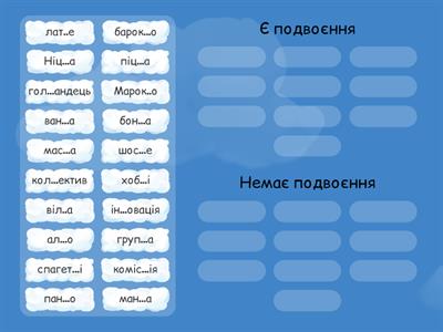 Правопис іншомовних слів (подвоєння)