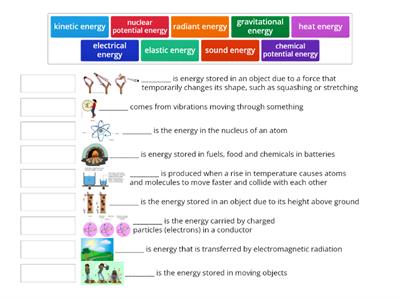 Energy types Year 9