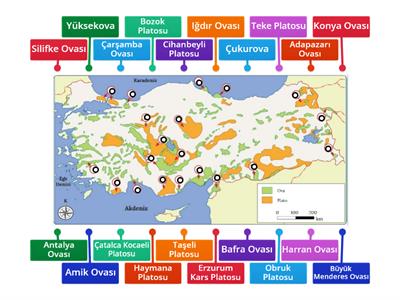 Türkiye Plato ve Ovalar