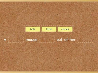 The Little Mouse - complete the sentence