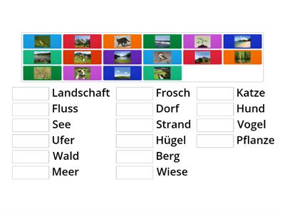 Wortschatz Landschaft und Natur