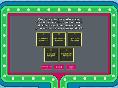 QUIZ SOBRE EL PENSAMIENTO Y LIDERAZGO DISRUPTIVO