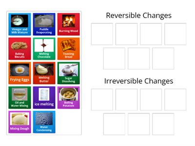 Sorting Reversible and Irreversible Changes