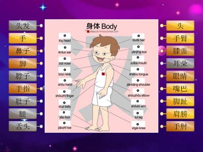 Bahasa Cina : Body 身体 