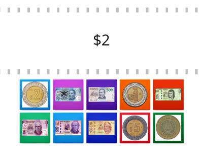 identifico monedas y billetes