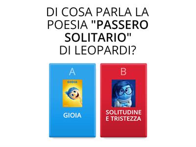 Quiz Giacomo Leopardi