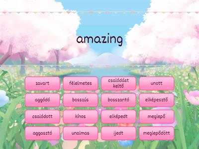 Adjectives with -ed and -ing