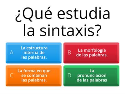 QUIZ SINTAXIS