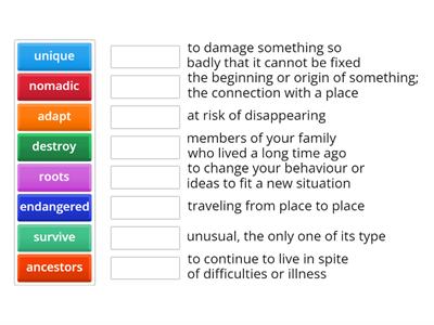 Indigenous Cultures Vocab