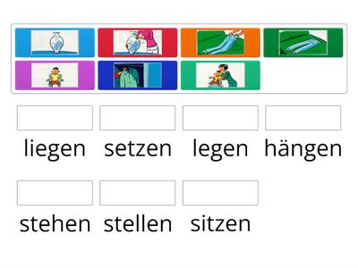 Legen Liegen Stellen Stehen - Unterrichtsmaterialien