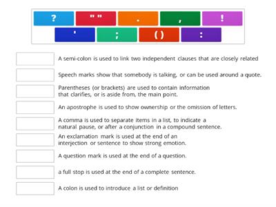 Punctuation Quiz